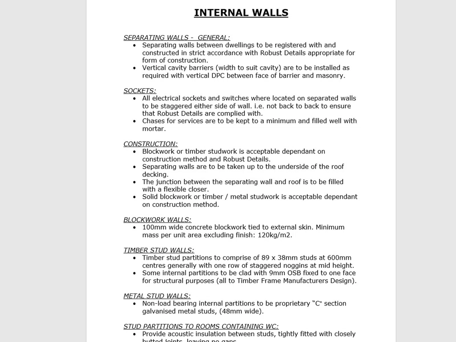 Architectural Specification Template For Download