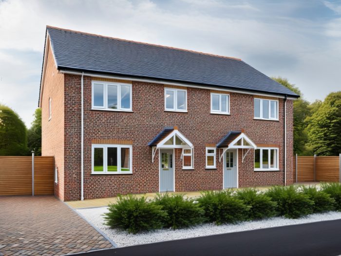 three bedroom semi detached house design