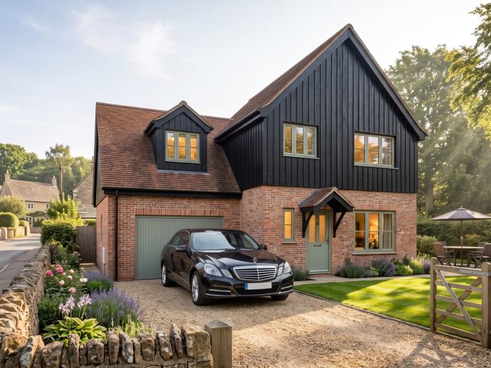 three bedroom detached house plan