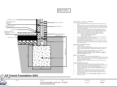 TB/01 - Trench Fill Foundation, Cavity Wall and Ground-Bearing Slab Detail