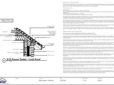 TB/14 – Eaves Detail: Pitched Cold Roof