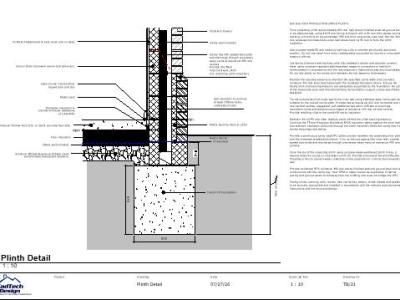 TB/21 – 600 mm High Projecting Brick Plinth