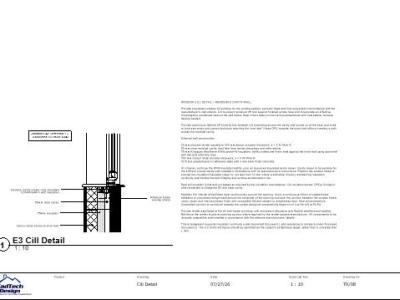 TR-08 – Window Cill Detail