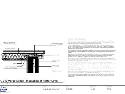 TR-18 – Verge Detail: Pitched Warm Roof