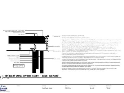 TR-19 – Warm Flat-Roof Detail