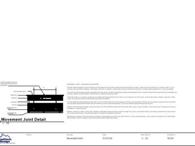TR-20 – Movement Joint in Rendered Blockwork