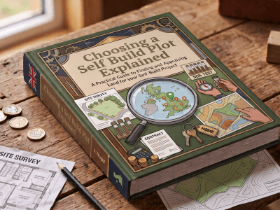 Choosing a Self-Build Plot Explained technical guide cover about assessing land before purchase