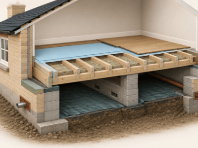 Timber Ground Floors Explained technical guide cover for suspended timber floor construction